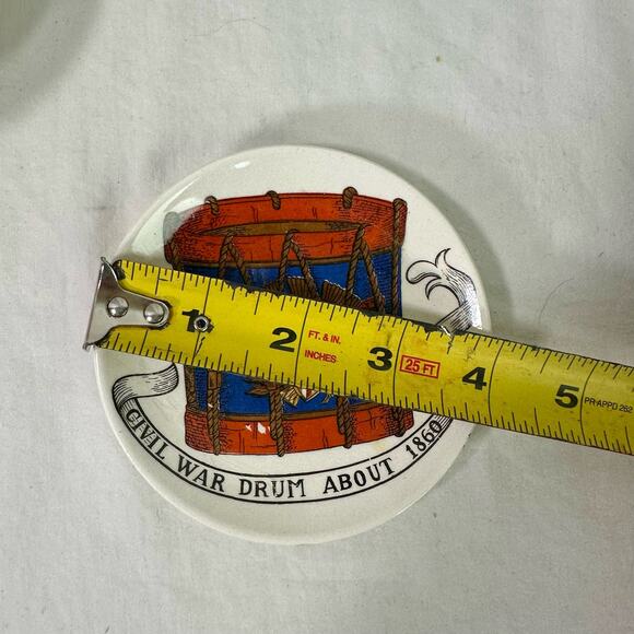 Lipper & Mann VTG Set 5 American Inventions 19th Century Trinket Plates Coasters - Picture 8 of 8